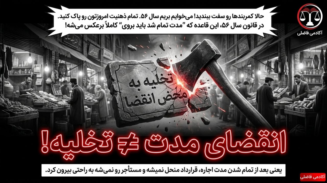 نمونه جزوه قوانین خاص — قانون روابط موجر و مستاجر — انقضای مدت ≠ تخلیه